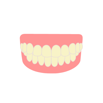 治療前の歯の状態をチェック（治療の必要性・着色の状態）